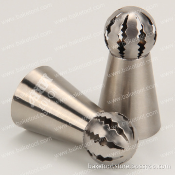 New Stainless Steel Russian Tulip Small Sphere Ball Icing Piping Tips Cake Decorating Nozzles#NO107